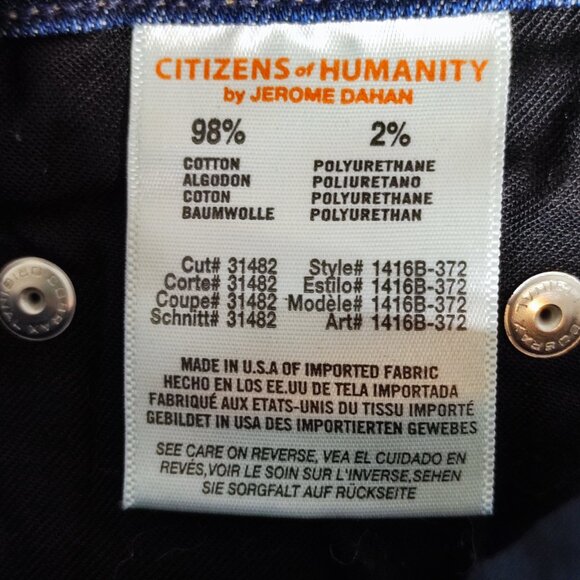 Citizens of Humanity Jeans Rocket high rise skinny women's size W28 ink blue - Picture 8 of 16